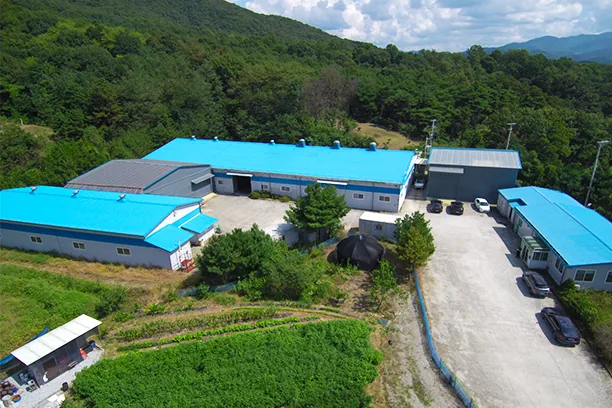 충북 음성군 생극면에 자리한 신도휄트 공장 항공 사진